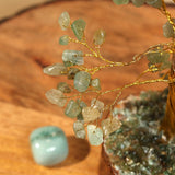 Green Aventurine Tree 300B Gold Wire - MystiqHouse