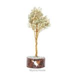 Green Aventurine Tree 300B Gold Wire - MystiqHouse