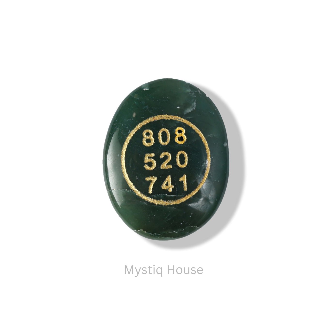 Green Jade Money Switch Oval & Zibu Symbol - MystiqHouse