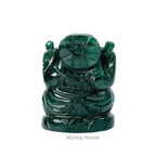 Green Jade Stone Ganesha - MystiqHouse