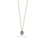 Labradorite 92.5 Silver Oval Necklace - MystiqHouse