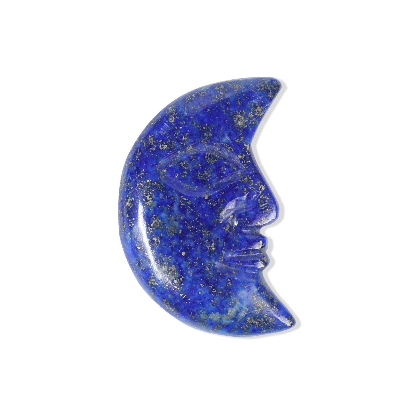 Lapis Lazuli Moon Face Cabochon - MystiqHouse