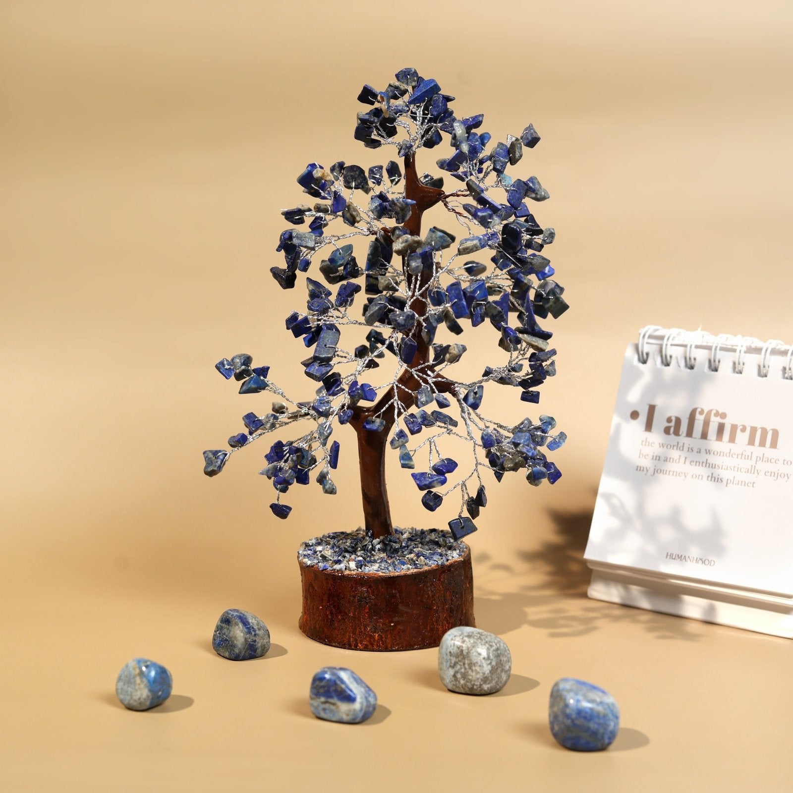 Lapis Lazuli Silver Wire M - Seal 300B Tree - MystiqHouse