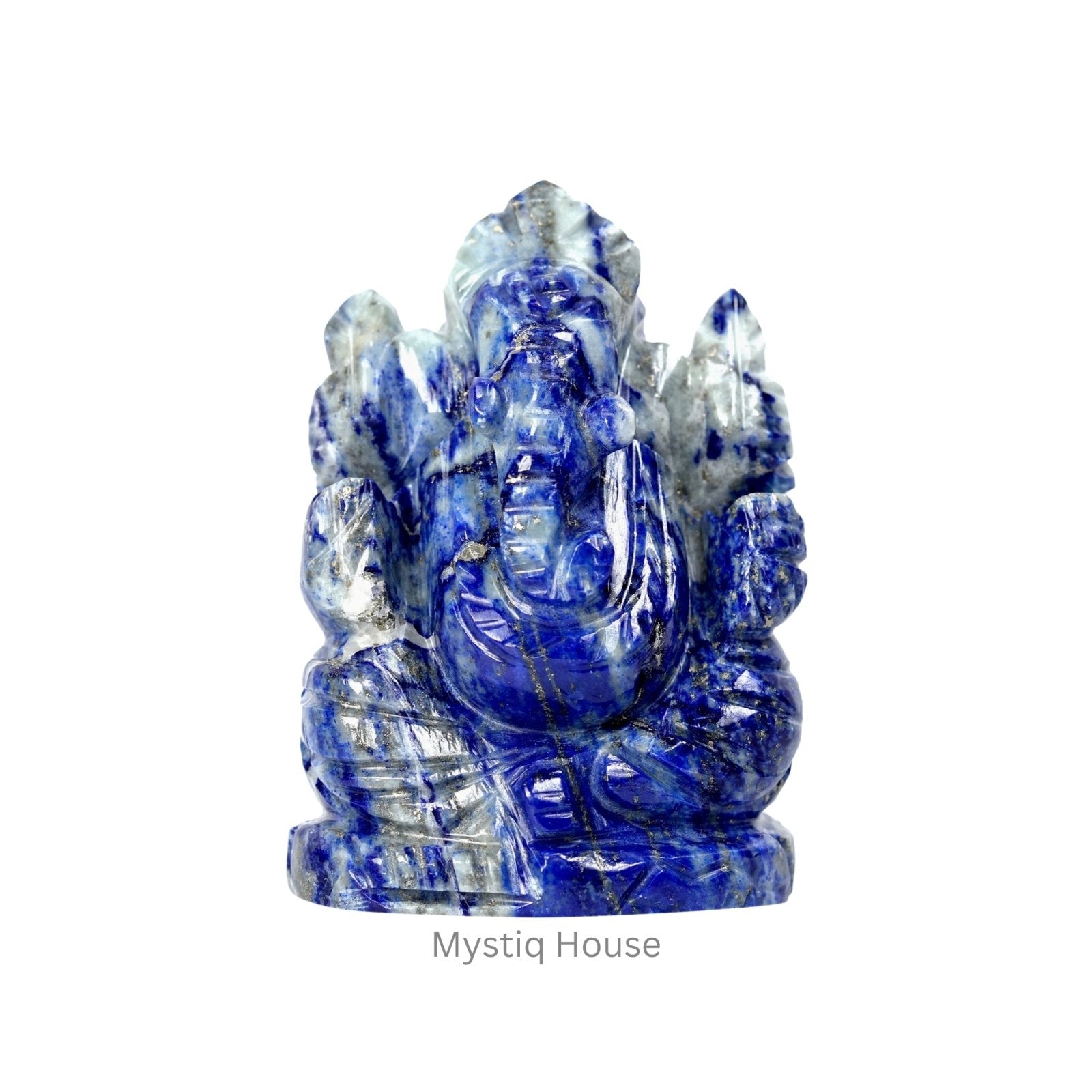 Lapis Lazuli Stone Ganesha - MystiqHouse