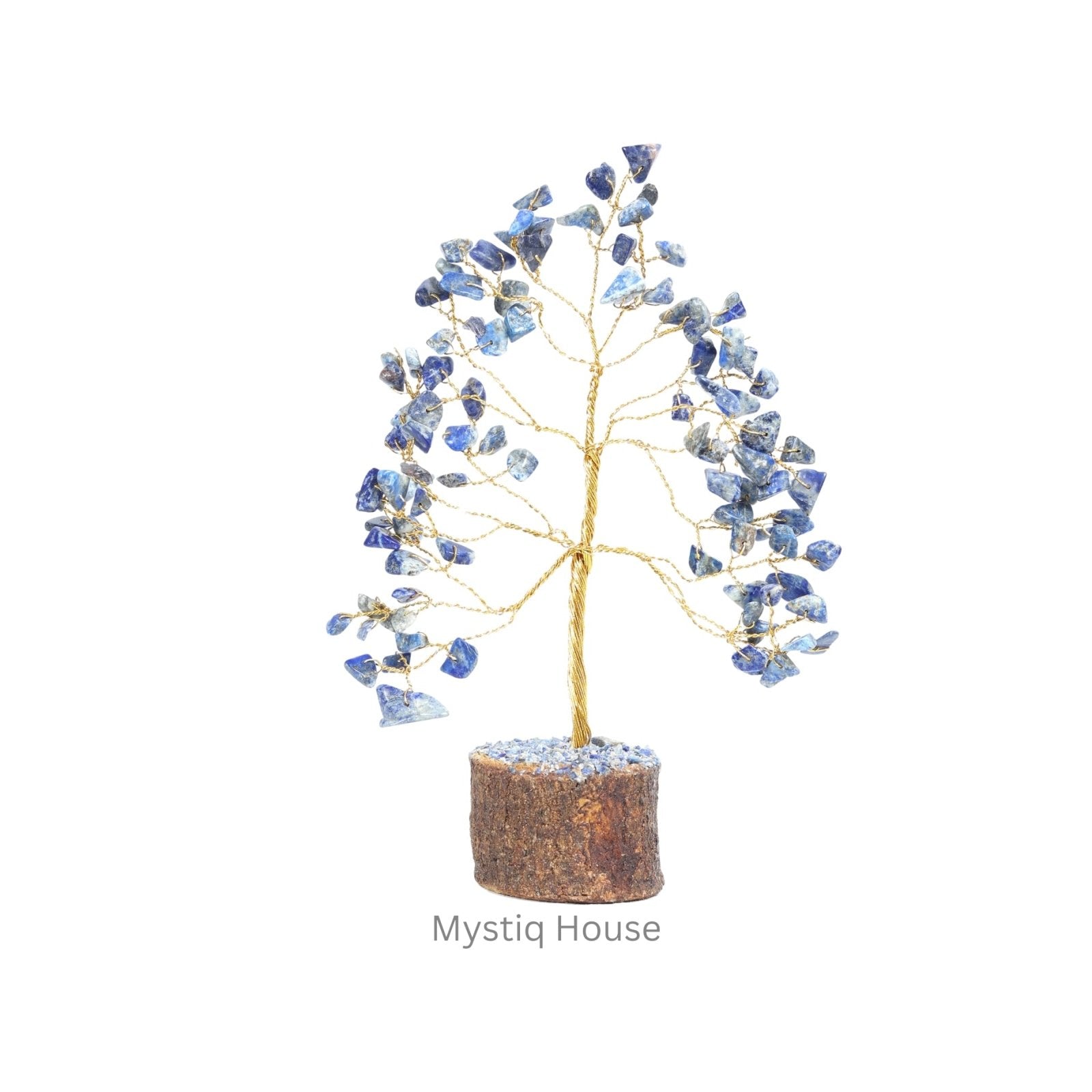 Lapis Lazuli Tree 100 B Gold Wire - MystiqHouse