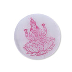 Laxmi ji Round Selenite Charging Plate - MystiqHouse