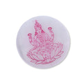 Laxmi ji Round Selenite Charging Plate - MystiqHouse