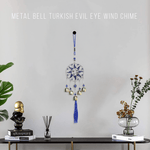 Metal Turkish Evil Eye Windchime Hanging - MystiqHouse