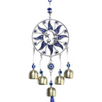 Metal Turkish Evil Eye Windchime Hanging - MystiqHouse