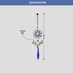 Metal Turkish Evil Eye Windchime Hanging - MystiqHouse