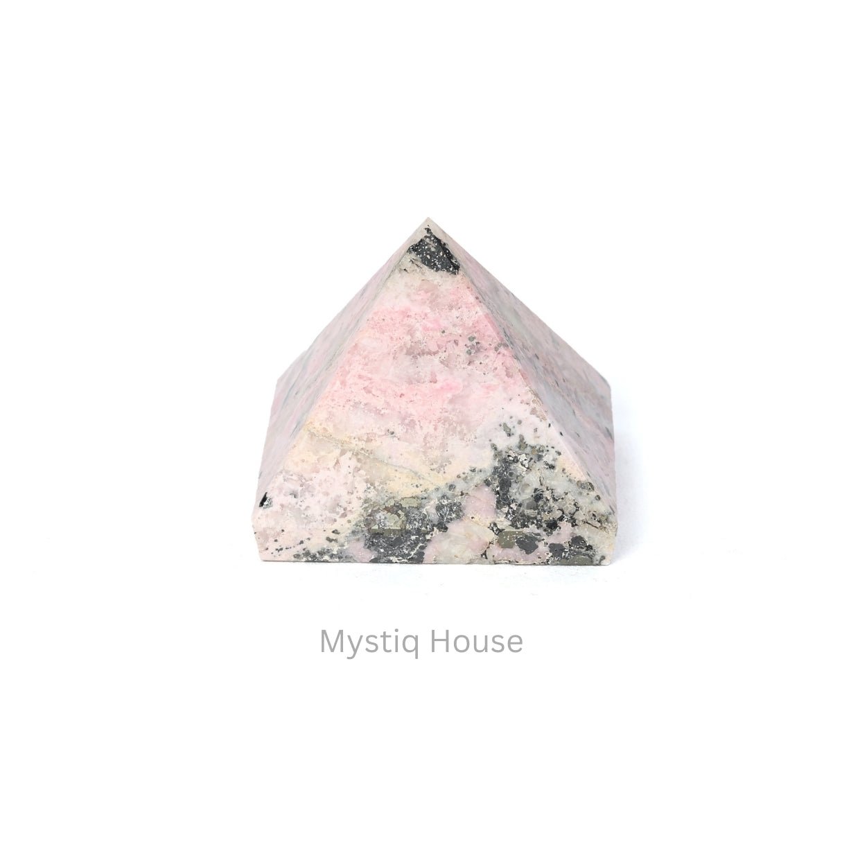 Pink Rhodonite Stone Pyramid - MystiqHouse