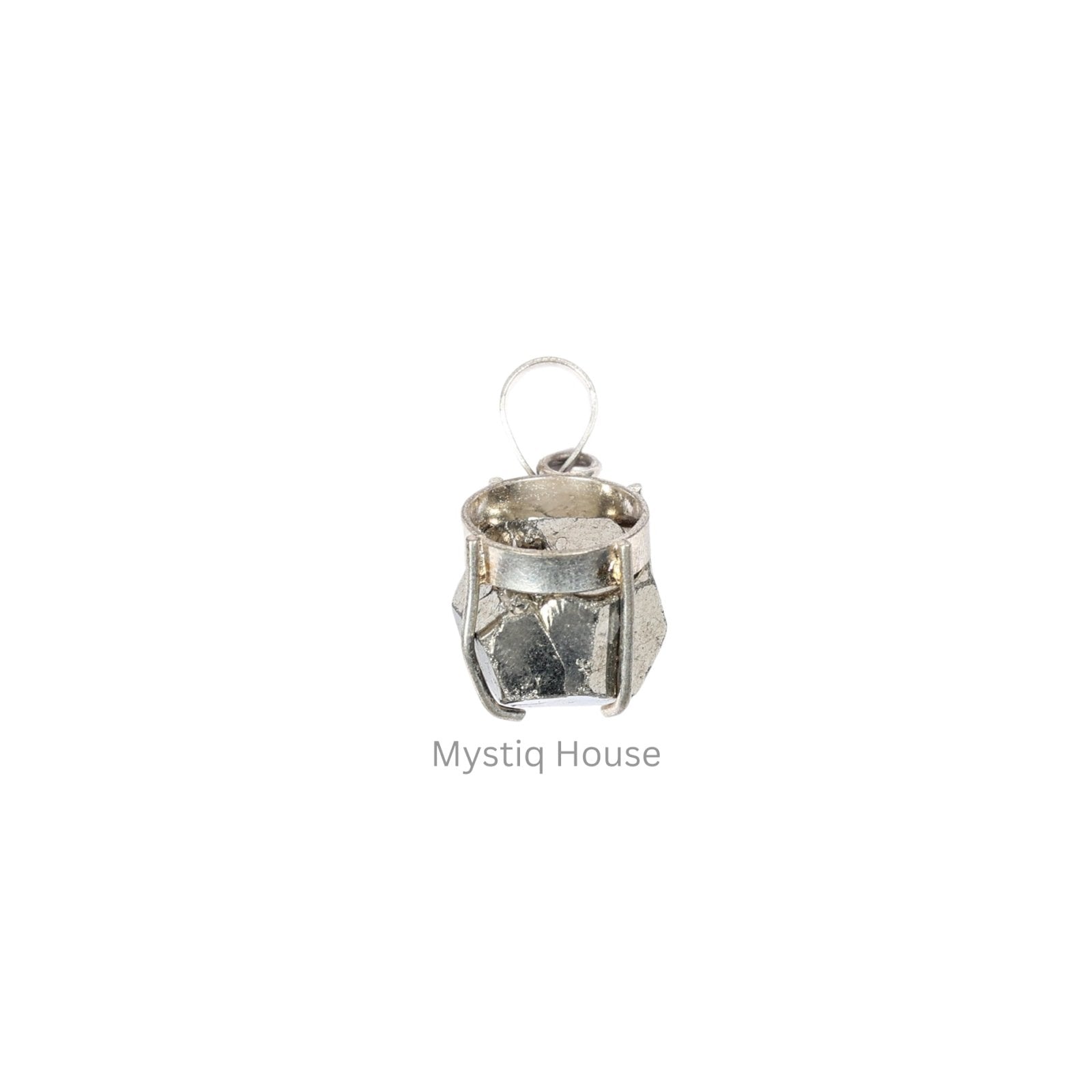 Premiun Pyrite Cluster Pendant - MystiqHouse