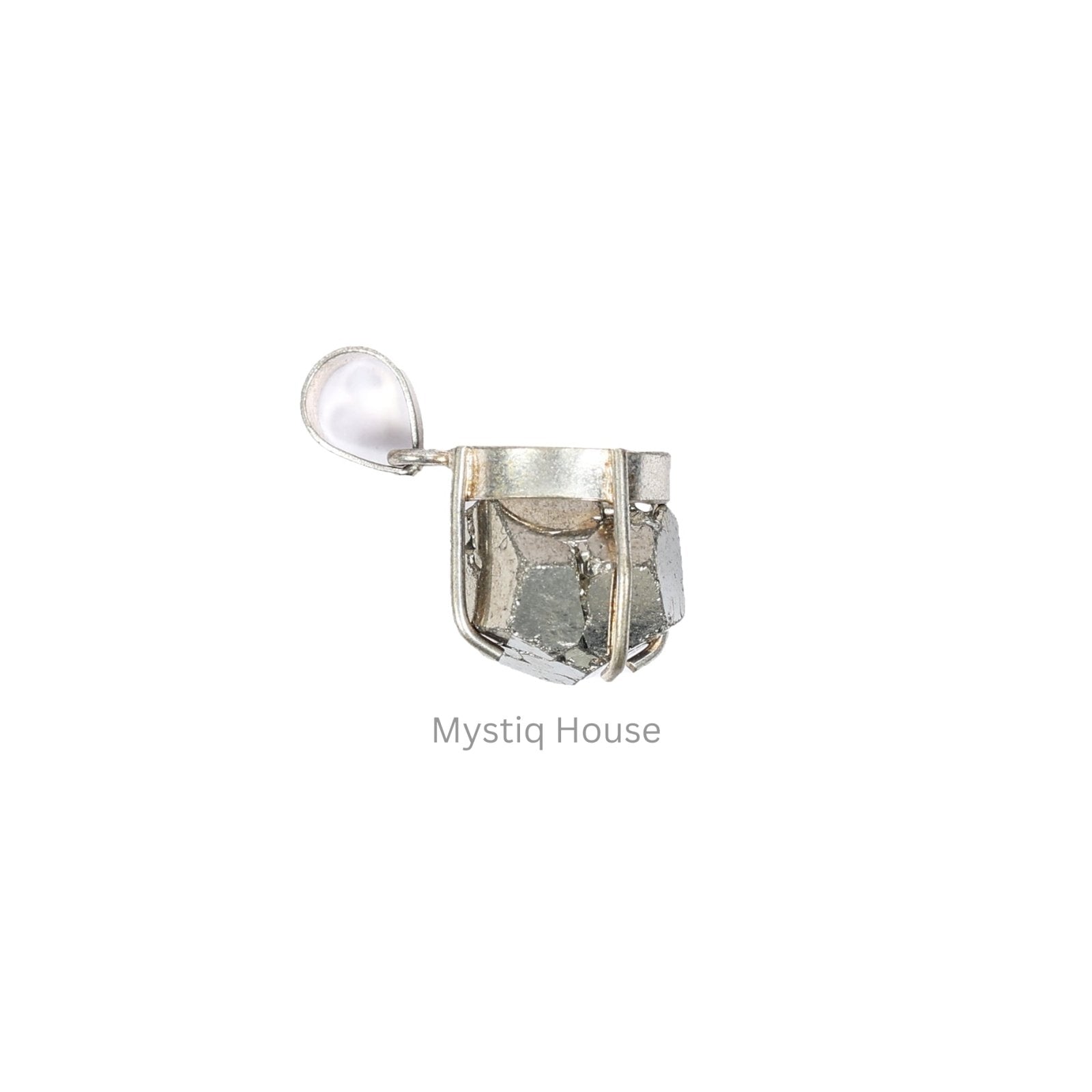 Premiun Pyrite Cluster Pendant - MystiqHouse