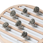 Pyrite Cluster Oval Ring - MystiqHouse