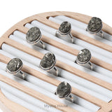 Pyrite Cluster Oval Ring - MystiqHouse