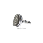 Pyrite Cluster Oval Ring - MystiqHouse