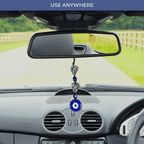 Pyrite Evil Eye Hanging for Car- MystiqHouse