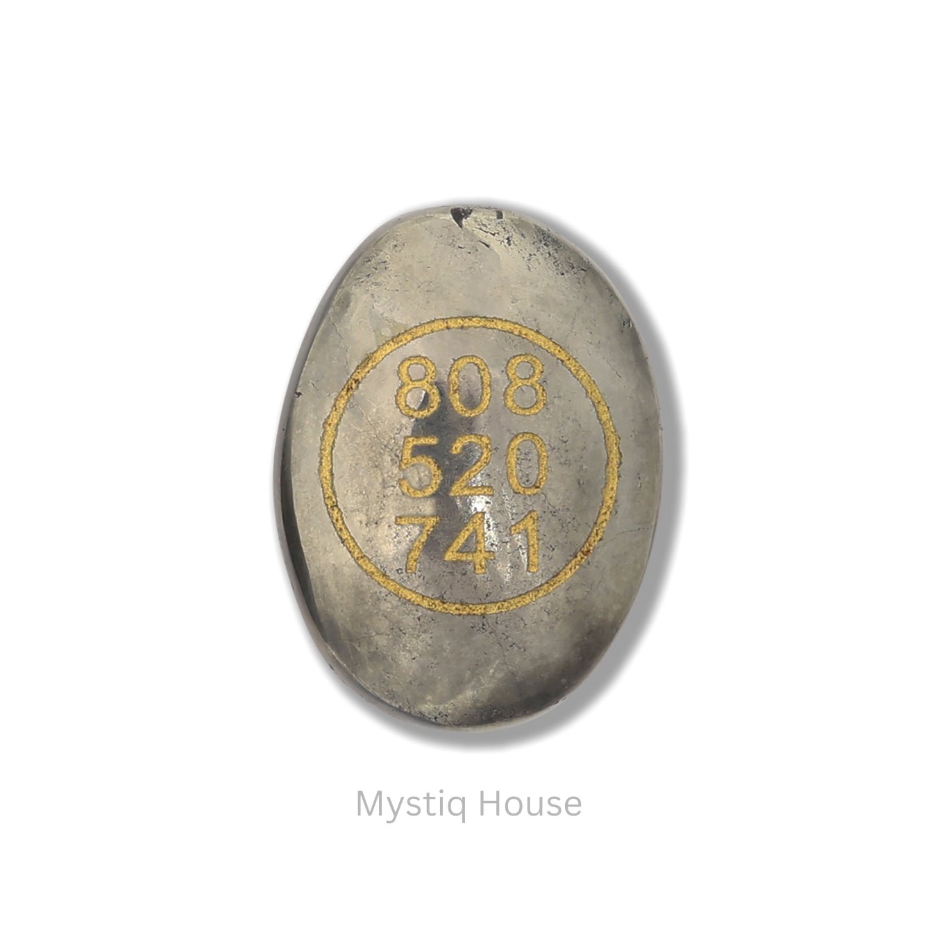 Pyrite Money Switch Oval & Zibu Symbol - MystiqHouse