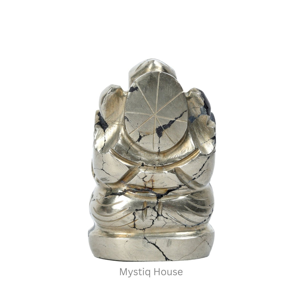Pyrite Stone Ganesha - MystiqHouse