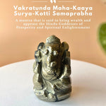 Pyrite Stone Ganesha - MystiqHouse