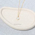 Rainbow Moonstone 92.5 Silver Hexagonal Necklace - MystiqHouse