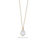 Rainbow Moonstone 92.5 Silver Hexagonal Necklace - MystiqHouse