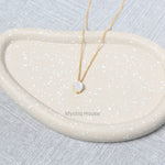 Rainbow Moonstone 92.5 Silver Oval Necklace - MystiqHouse