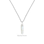 Rainbow Moonstone Pencil Pendant - MystiqHouse