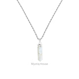 Rainbow Moonstone Pencil Pendant - MystiqHouse