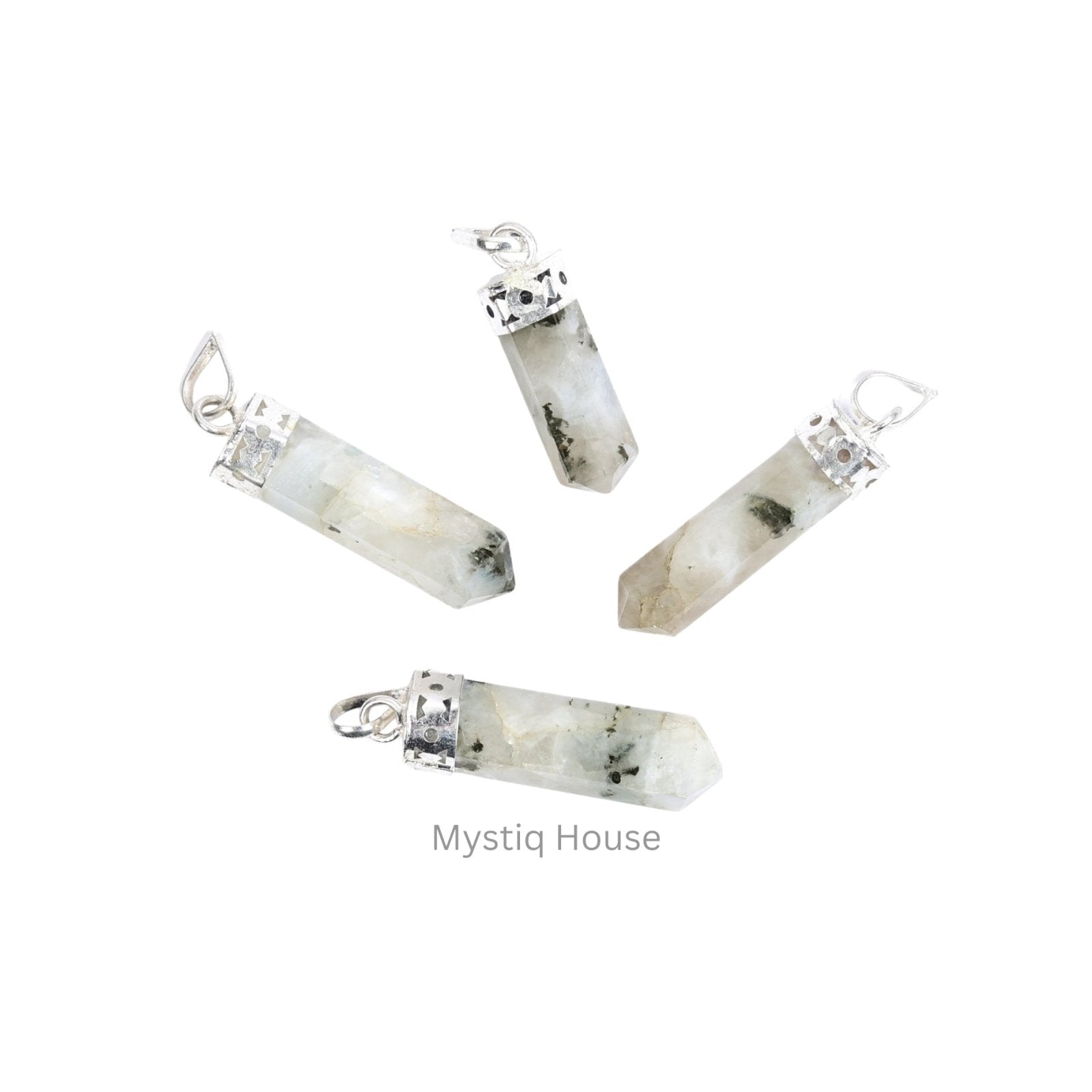 Rainbow Moonstone Pencil Pendant - MystiqHouse
