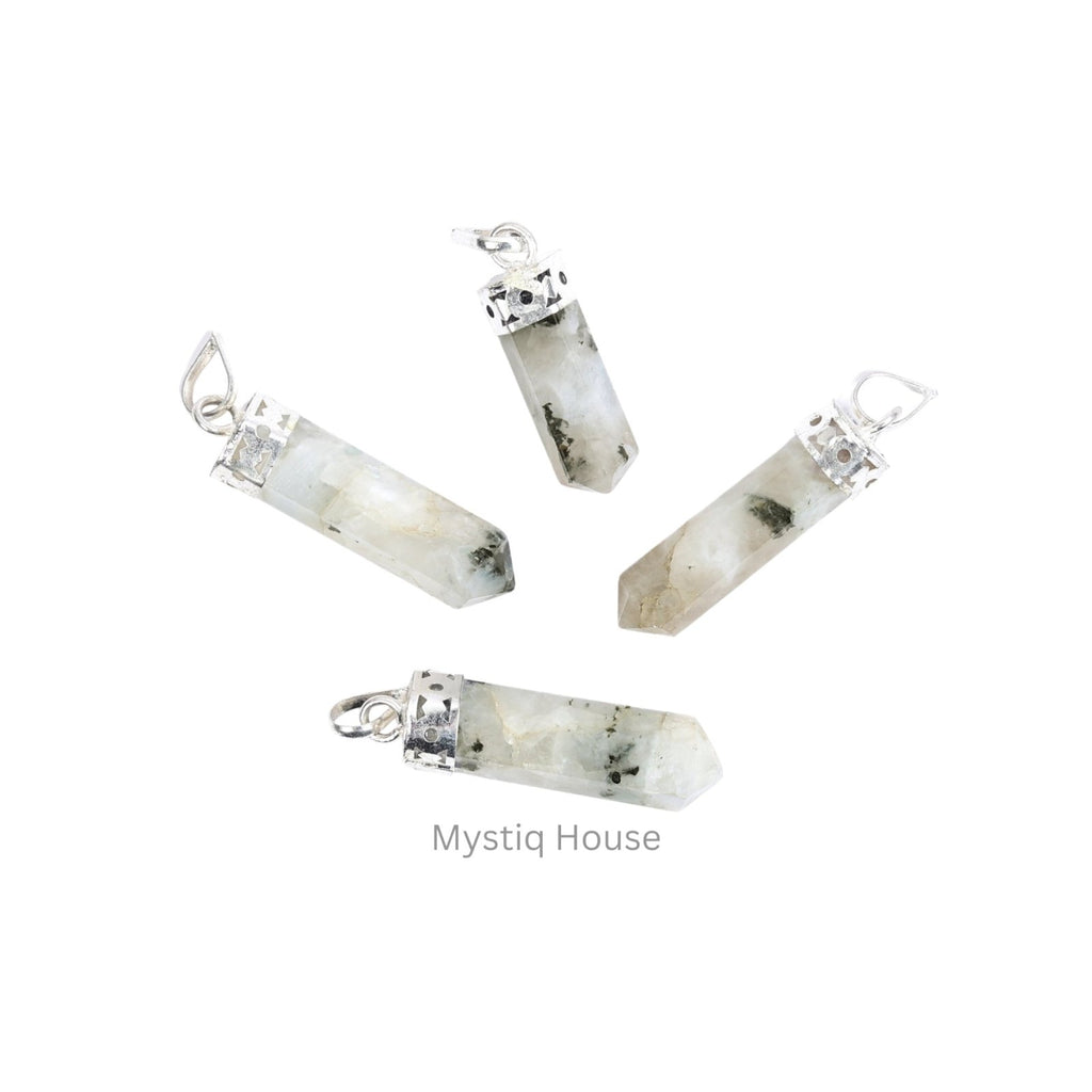 Rainbow Moonstone Pencil Pendant - MystiqHouse