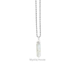 Rainbow Moonstone Pencil Pendant - MystiqHouse