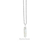 Rainbow Moonstone Pencil Pendant - MystiqHouse