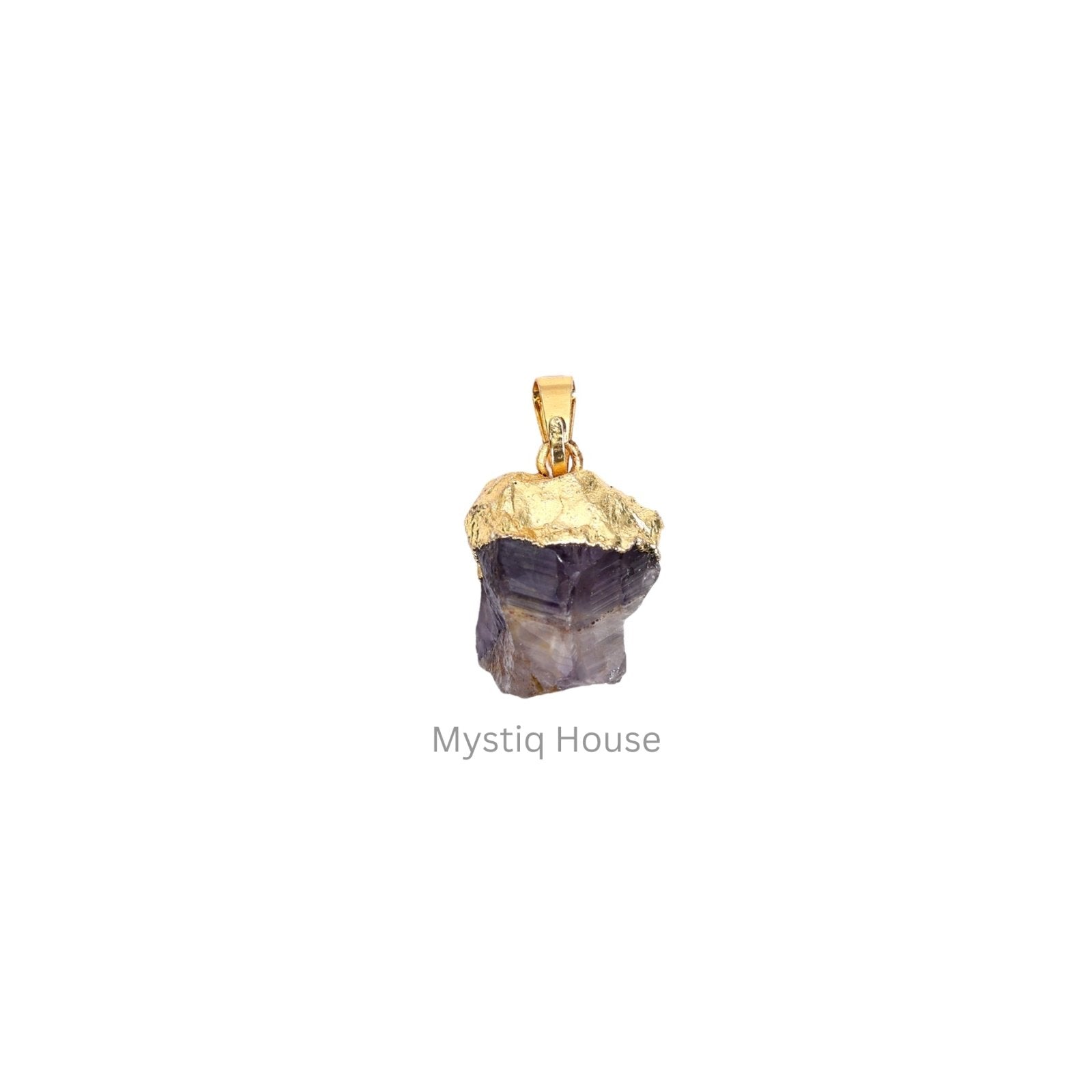 Raw Loop Amethyst Pendant - MystiqHouse