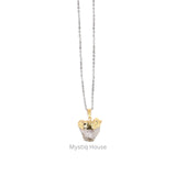 Raw loop Clear Quartz Pendant - MystiqHouse
