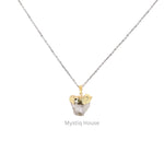 Raw loop Clear Quartz Pendant - MystiqHouse