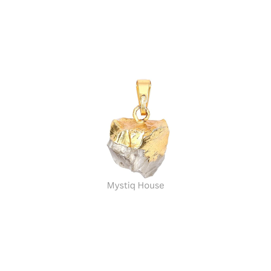 Raw loop Clear Quartz Pendant - MystiqHouse