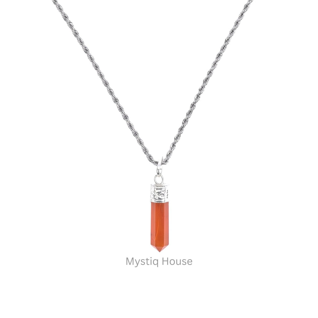 Red Carnelian Pencil Pendant - MystiqHouse