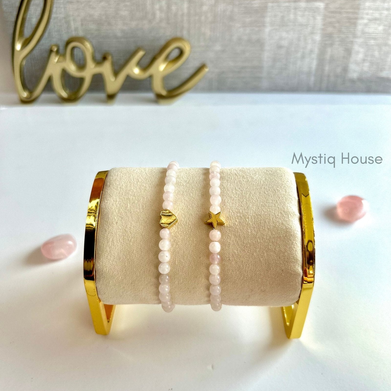 Rose Quartz 4mm Bracelet - MystiqHouse