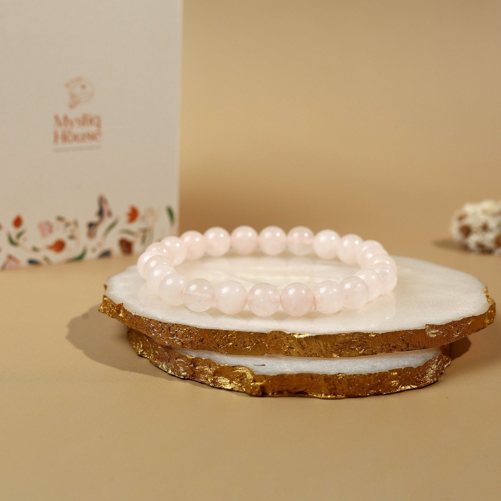 Rose Quartz 8mm Bracelet - MystiqHouse