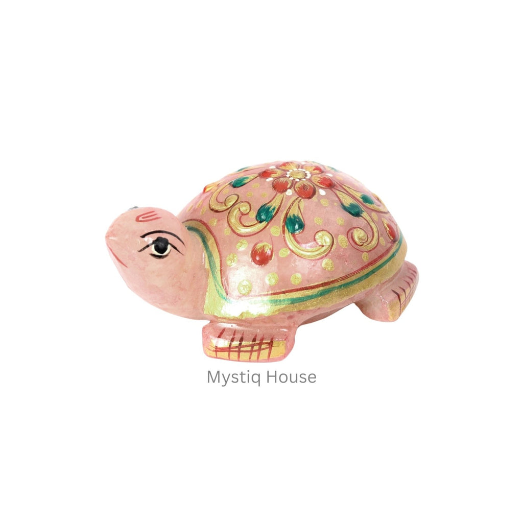 Rose Quartz Big Tortoise Printed - MystiqHouse
