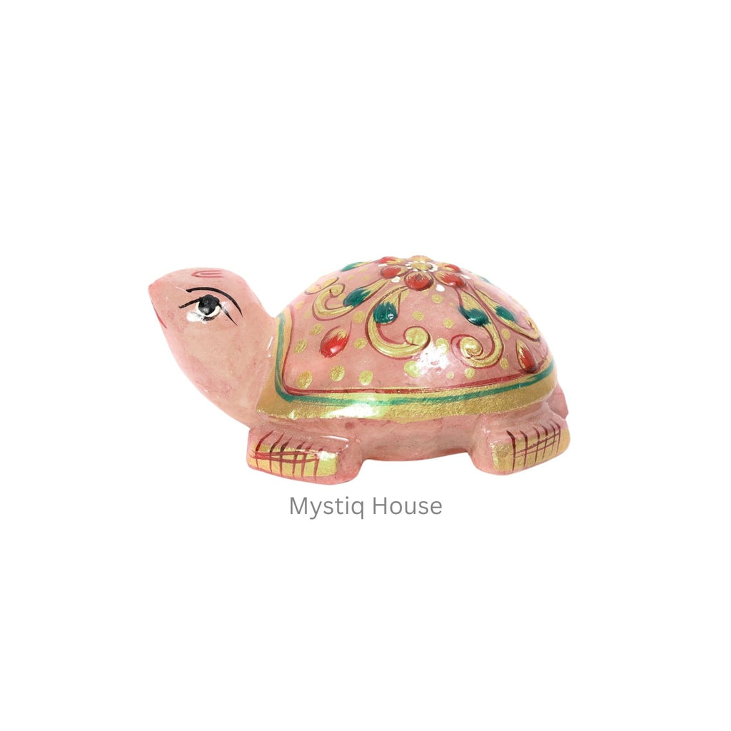 Rose Quartz Big Tortoise Printed - MystiqHouse