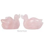 Rose Quartz Duck Pair - MystiqHouse