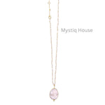 Rose Quartz Faceted Necklace - MystiqHouse