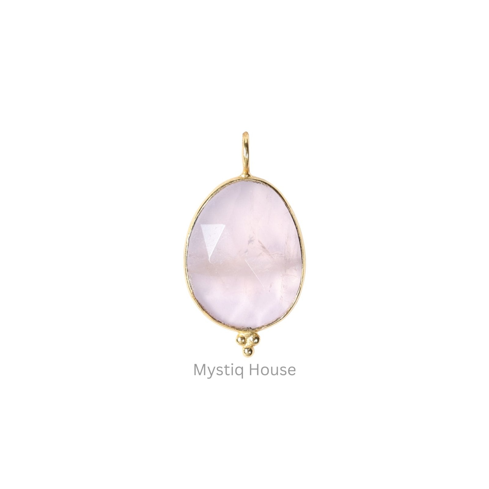 Rose Quartz Faceted Necklace - MystiqHouse