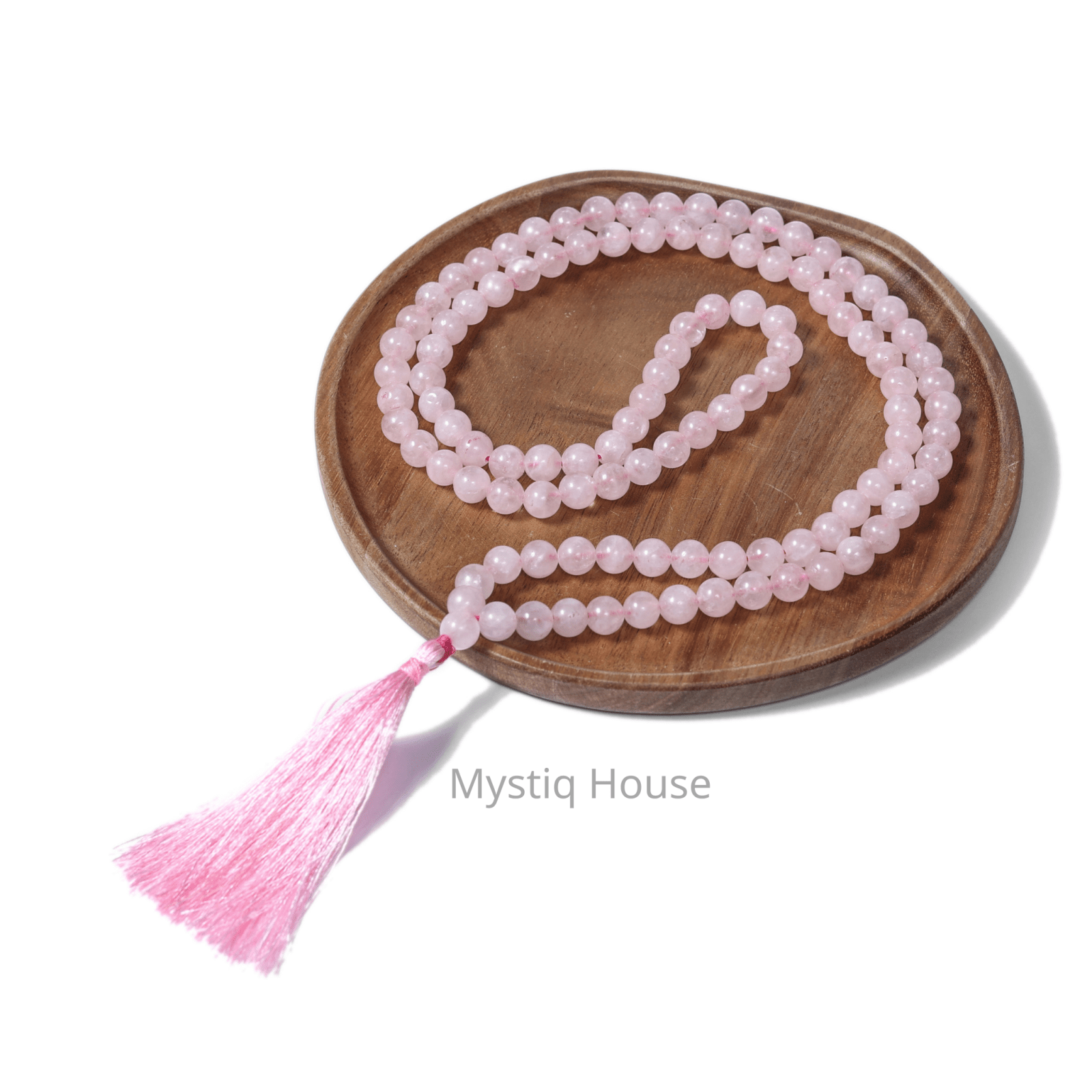 Rose Quartz Jaap Mala - MystiqHouse