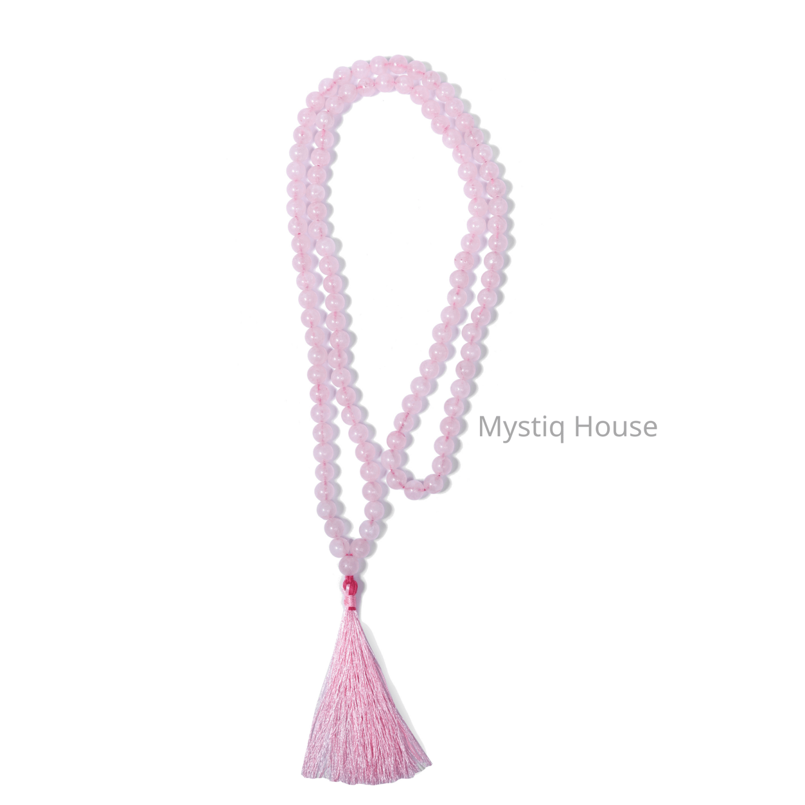 Rose Quartz Jaap Mala - MystiqHouse