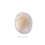 Rose Quartz Money Switch Oval & Zibu Symbol - MystiqHouse