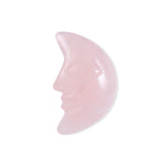Rose Quartz Moon Face Cabochon - MystiqHouse