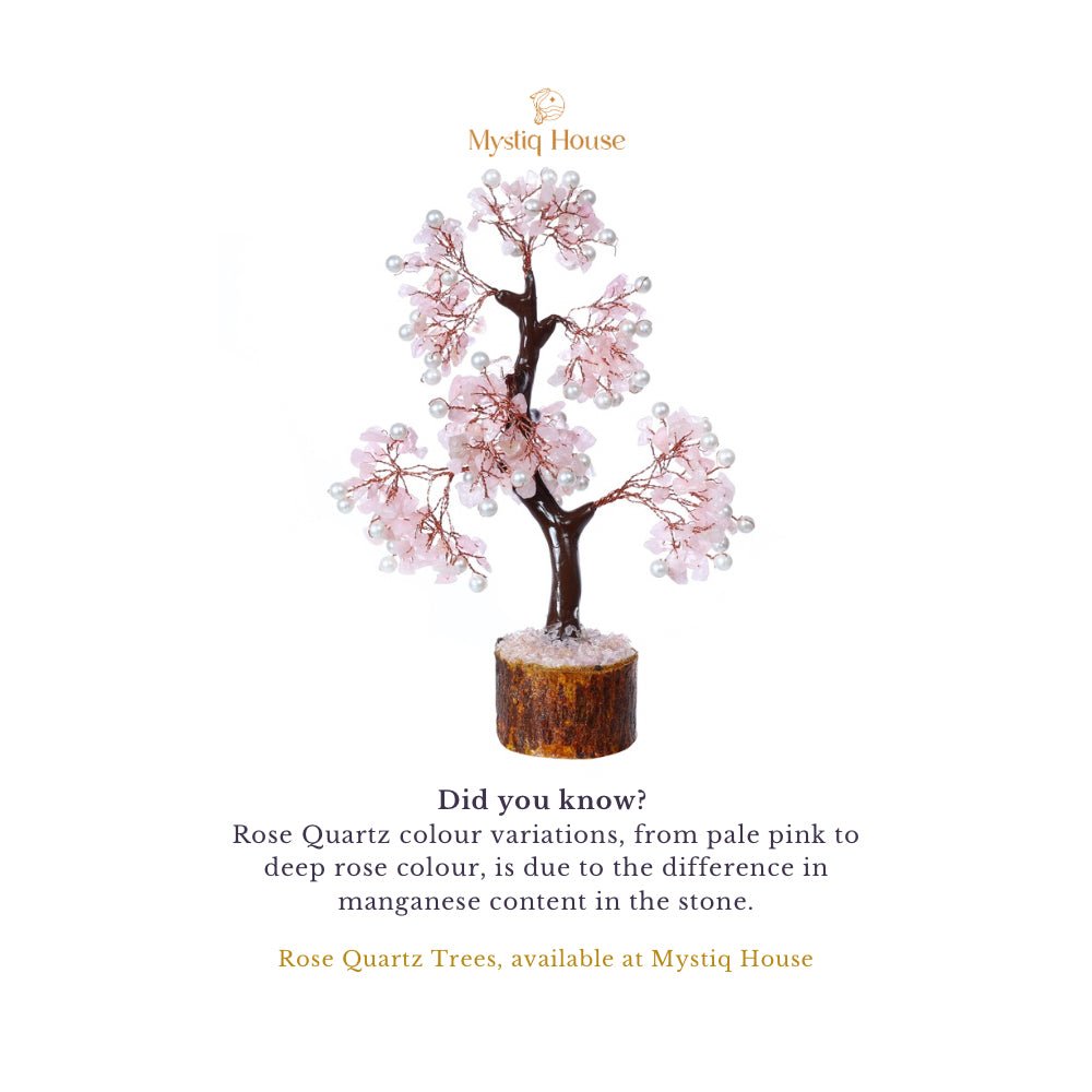 Rose Quartz Pearl Mseal Tree - MystiqHouse
